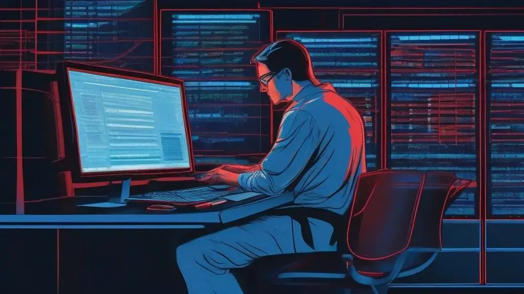 Sunucu ekranındaki e-posta hata kayıtlarını inceleyen sistem yöneticisi