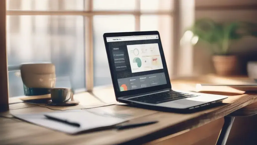 Dizüstü bilgisayarda PrestaShop mağaza yönetim ekranını inceleyen bir kullanıcı
